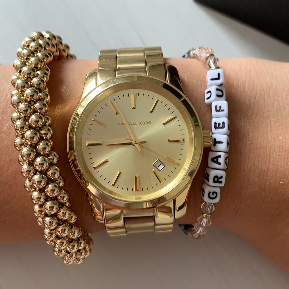 AUTHENTIC MICHAEL KORS GOLD WATCH